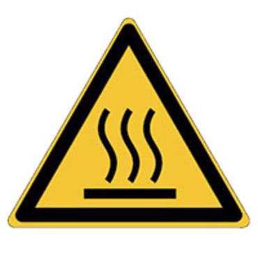 Piktogramm 315 dreieckig - "Warnung vor heißer Oberfläche"
